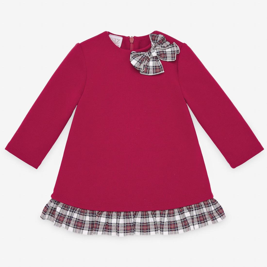 Red Tartan Viscose Dress