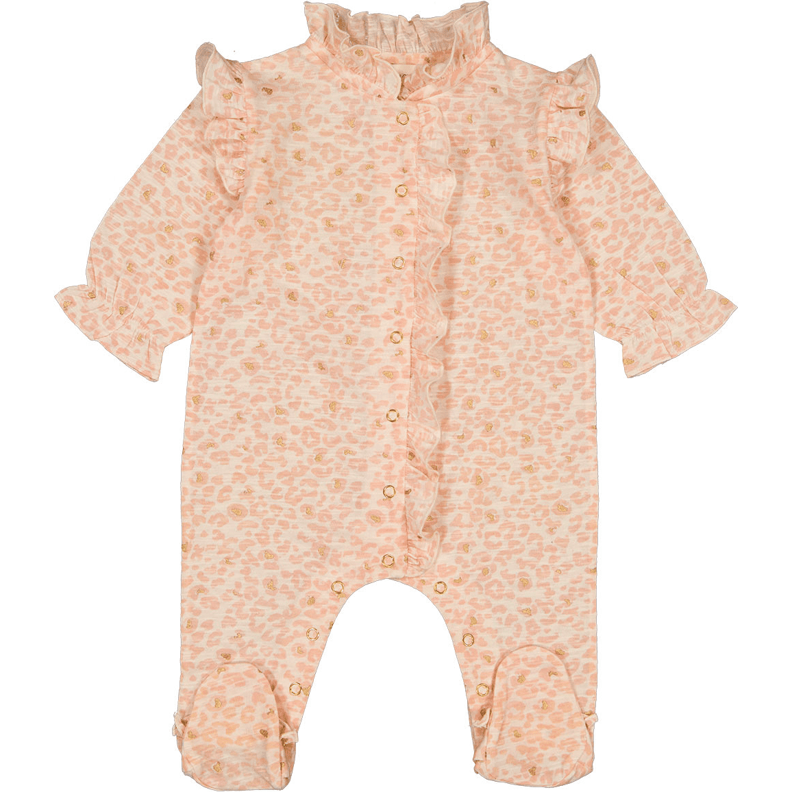 Pyjama's Pommette Jersey Leopard Gold