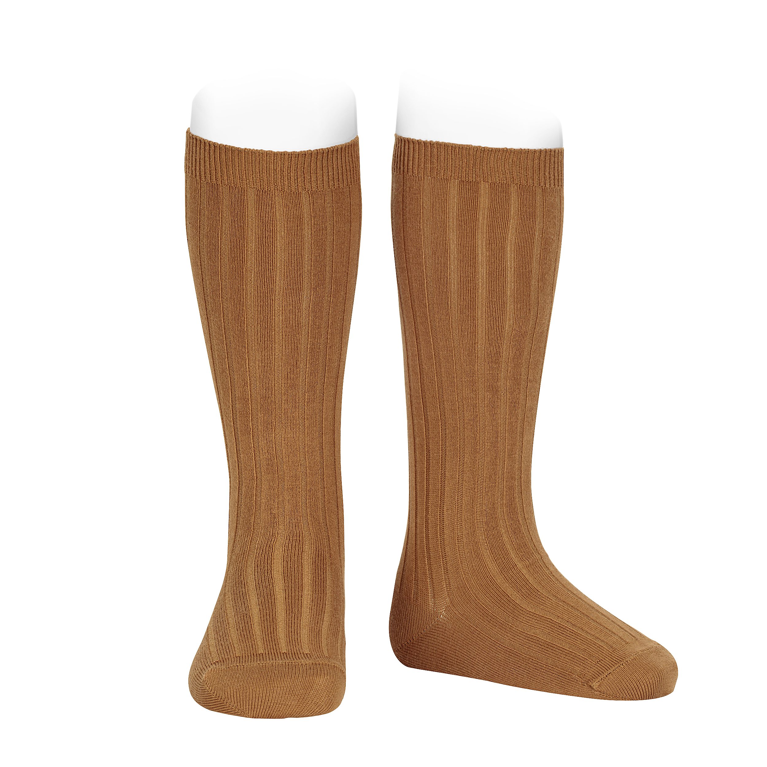 2016/2 Basic Ribbed Long Socks | Cinnamon (688)