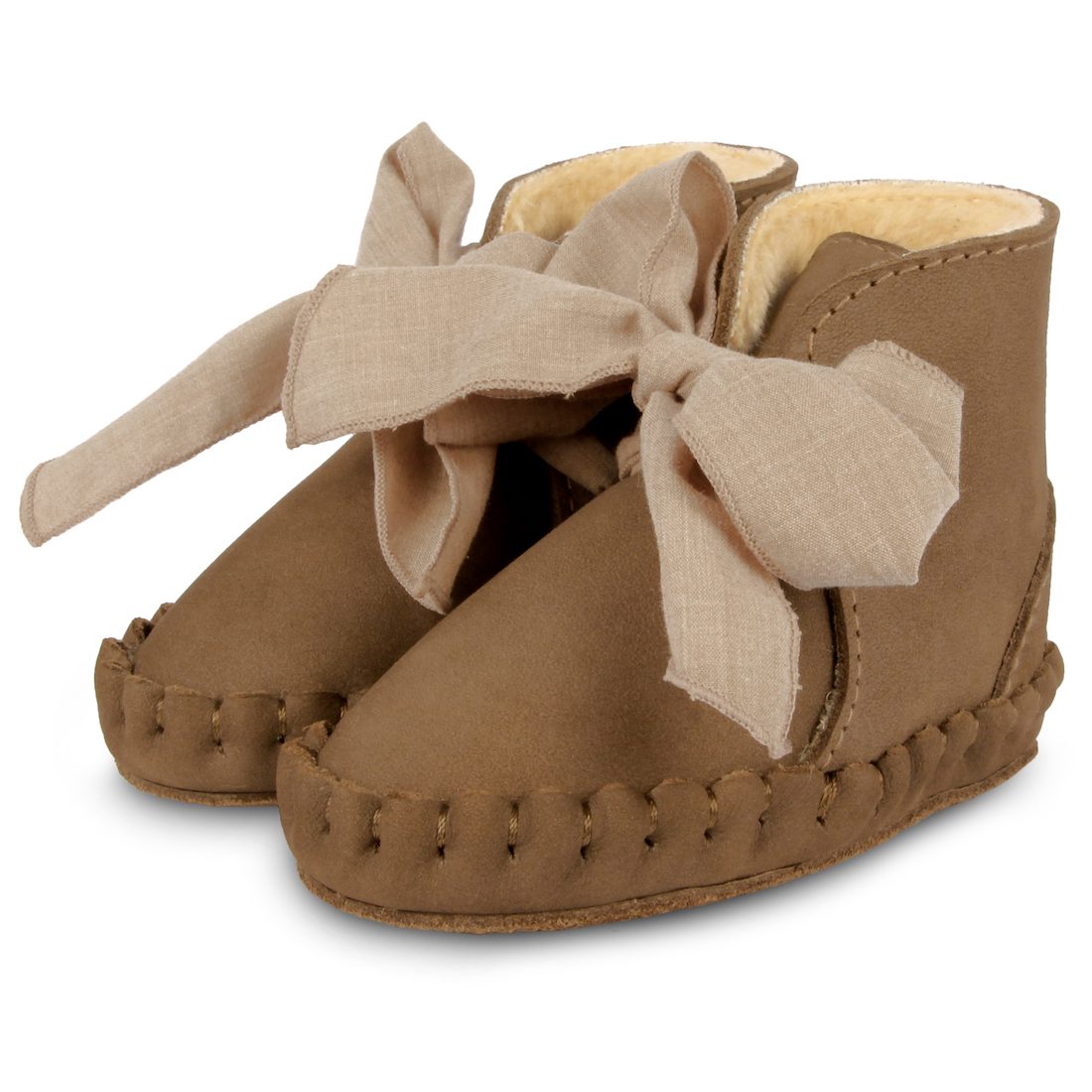 Pina Organza Lining | Hazelnut Nubuck + Mocha Cotton