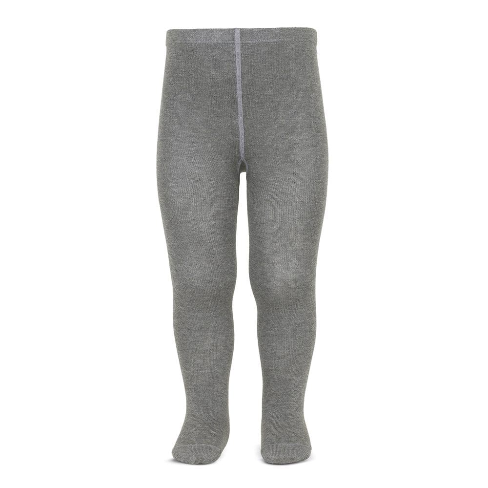 2019/1 Plain Stich Basic Tights | Light Grey 230