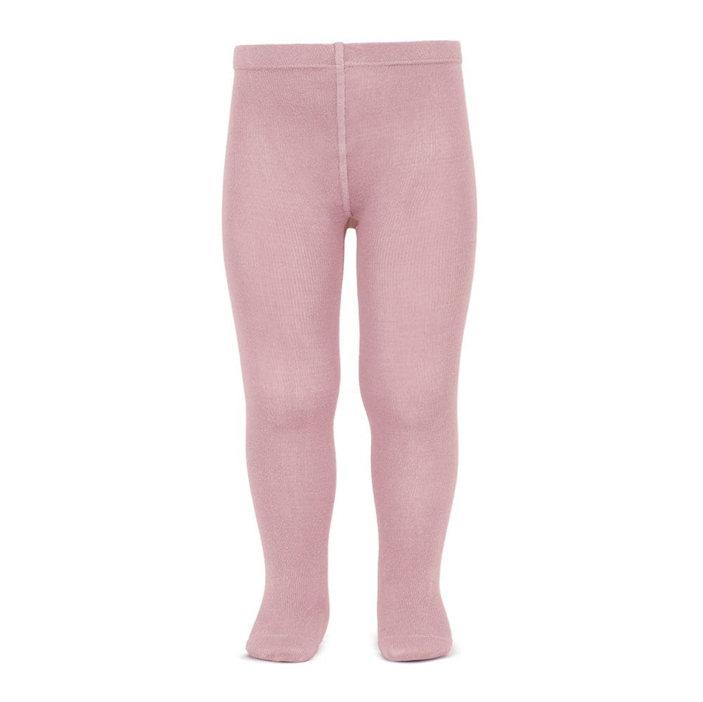 2019/1 Plain Stich Basic Tights | Pale Pink