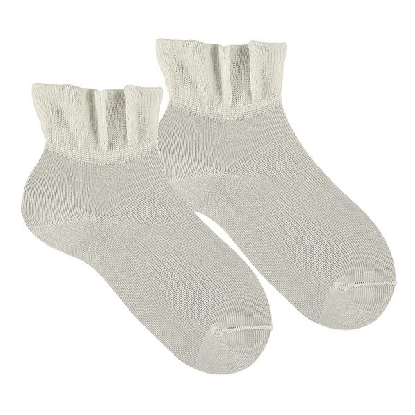 2724/4 Ceremony Ankle Socks W/ Flounce Cuff | 303 (Beige)