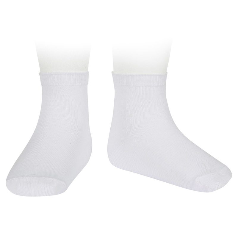 Plain Stitch Short Socks | White (200)