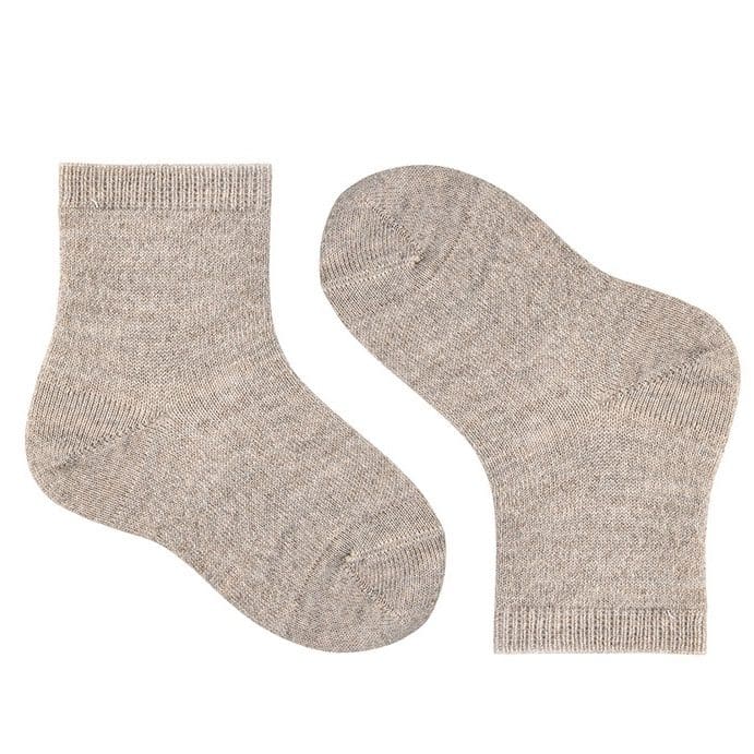 1219/4 Merino Wool Blend Short Socks | Nougat 901
