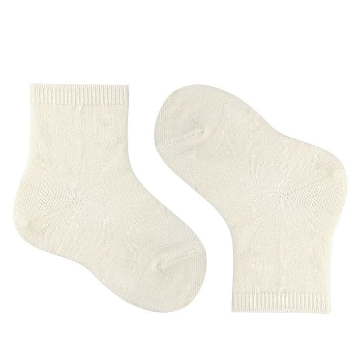 1219/4 Merino Wool Blend Short Socks | Beige 913