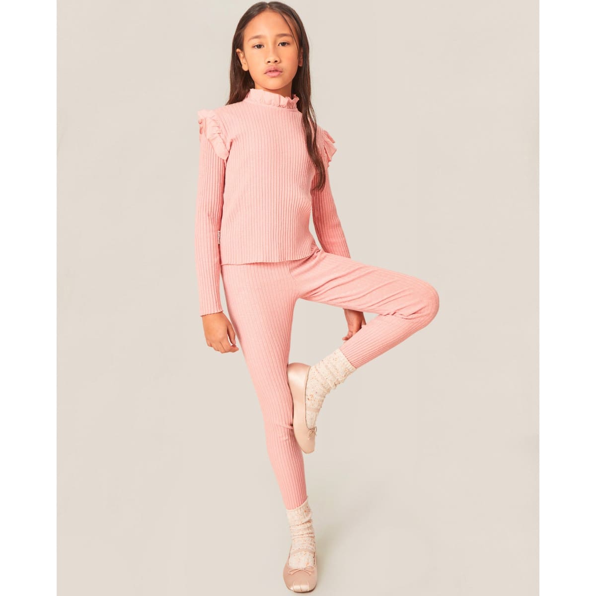 Charlotte Jersey Top & Legging | Coral