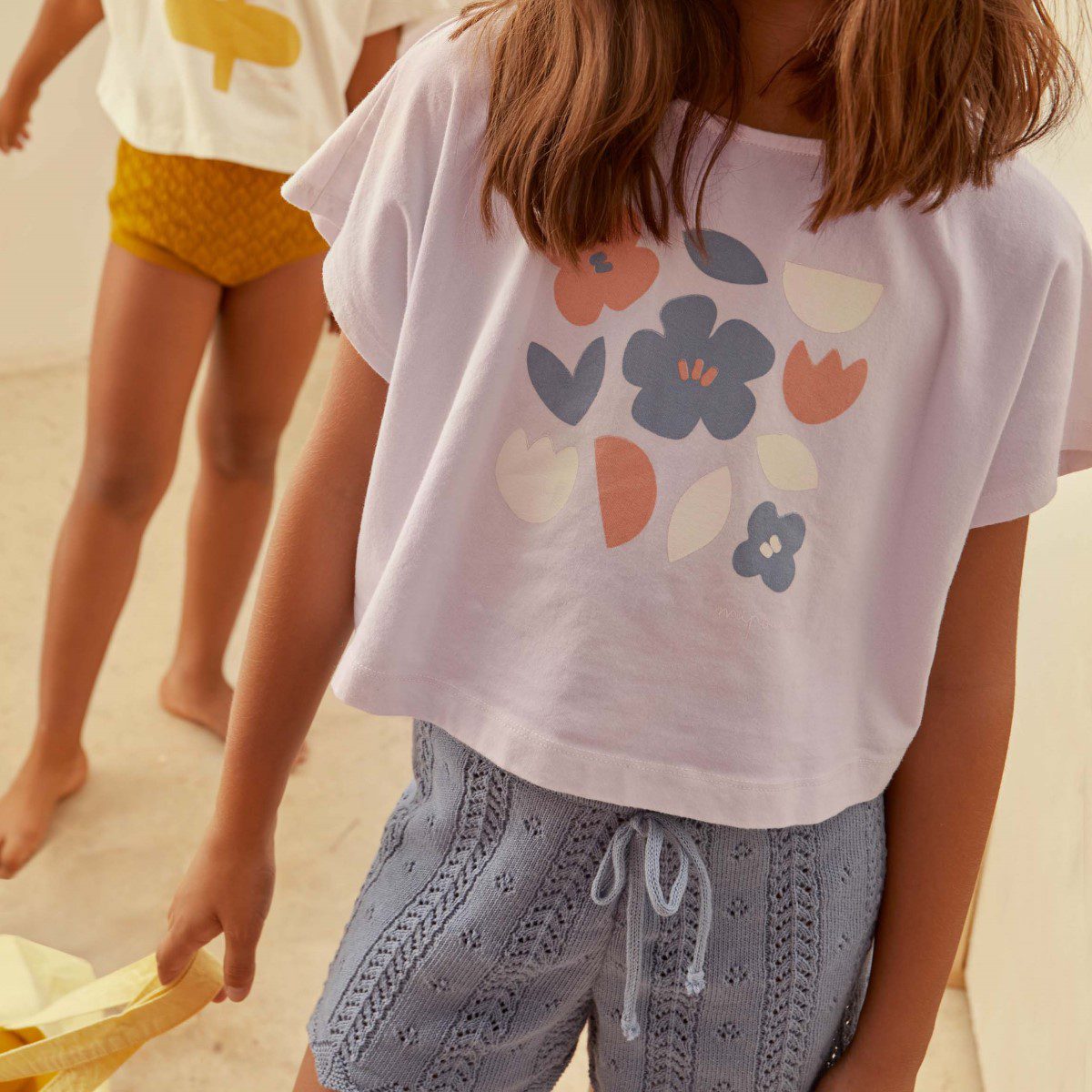 Chiara Organic Jersey T-Shirt & Nora Openwork Short