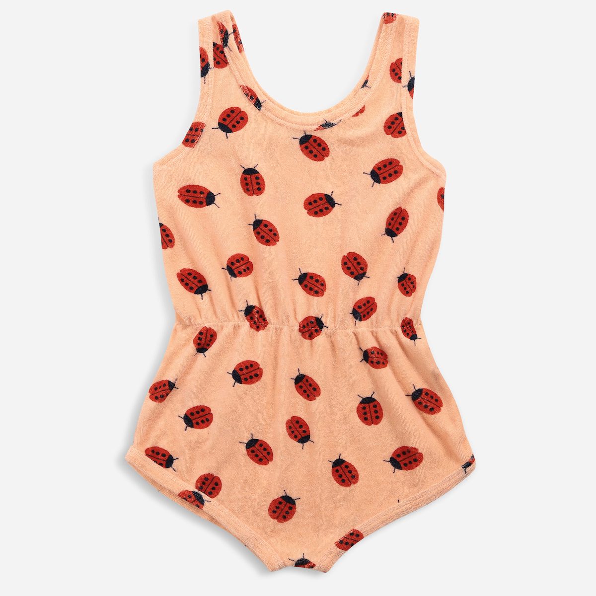Ladybug All Over Terry Playsuit