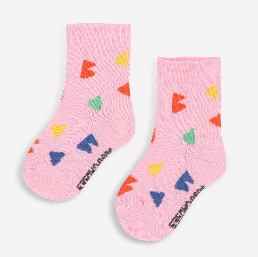 B.C All Over Pink Baby Socks