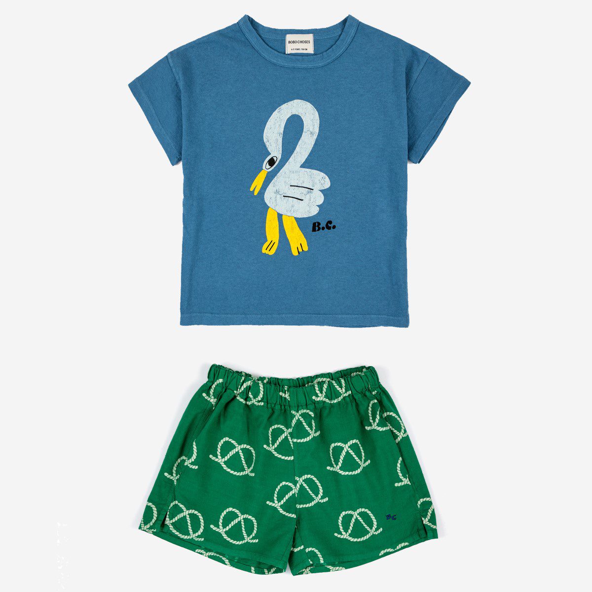 Pelican T-Shirt & Sail Rope All Over Woven Shorts