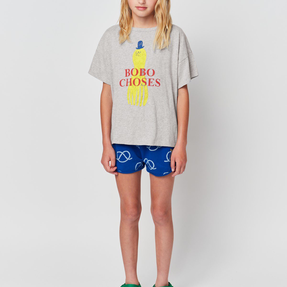Yellow Squid T-Shirt & Sail Rope All Over Shorts