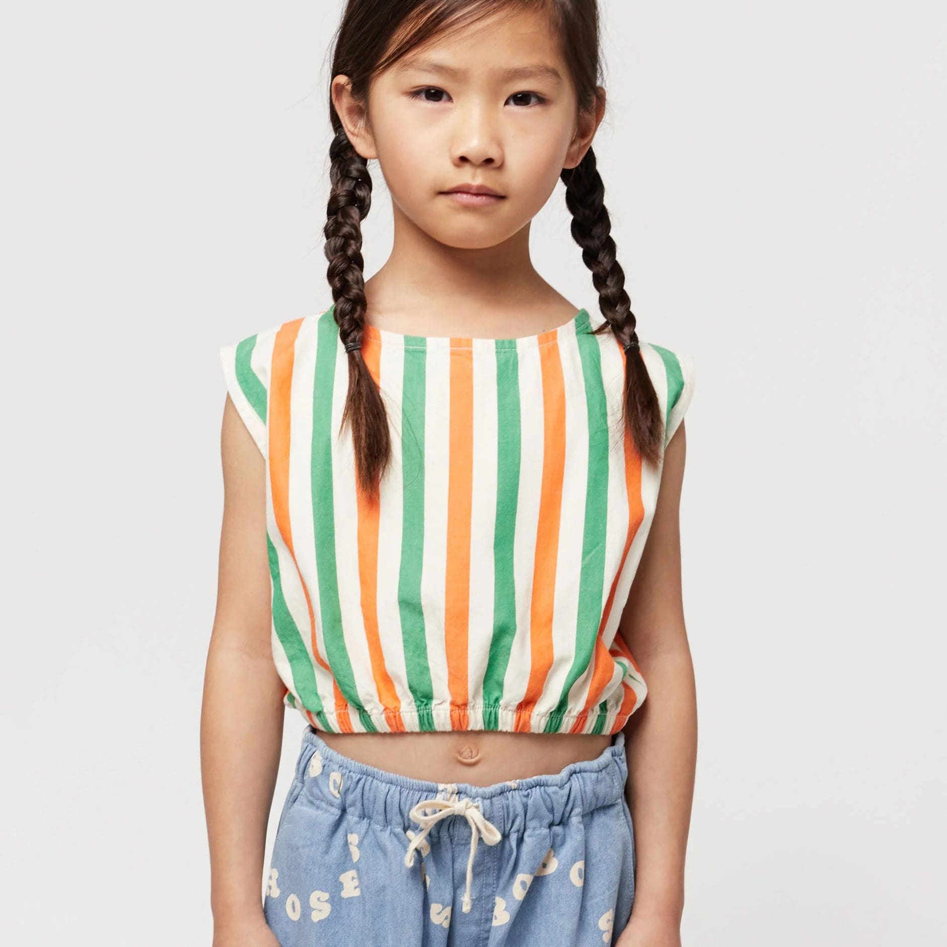 Vertical Stripes Woven Top