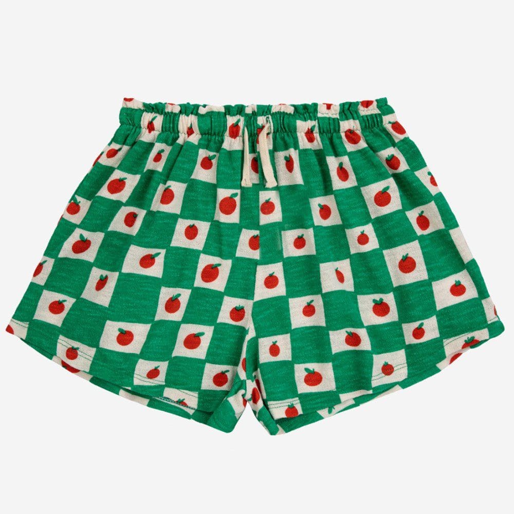 Tomato All Over Ruffle Shorts