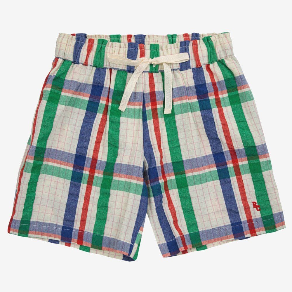 Madras Checks woven bermuda shorts