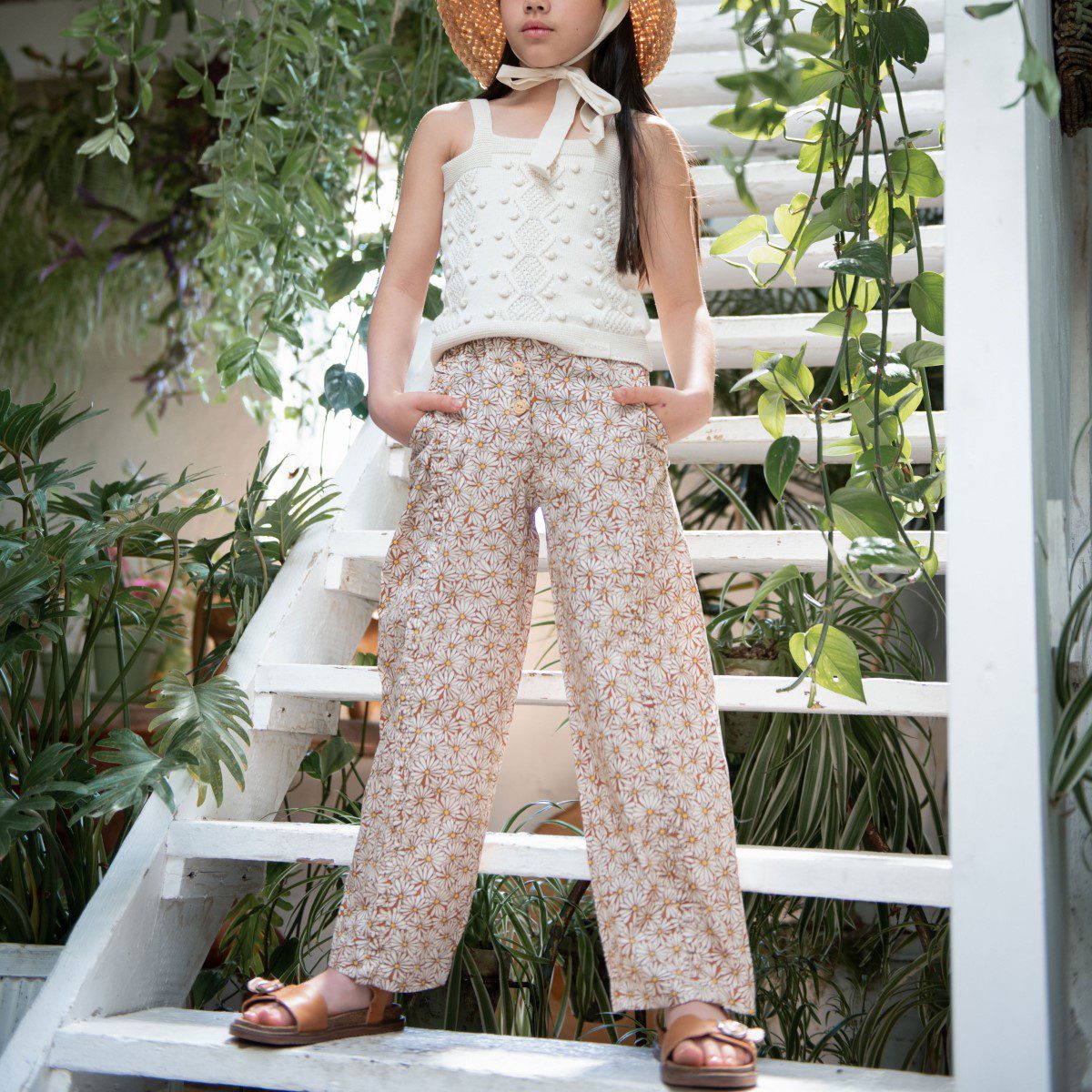 Pompom Top & Linda Daisies Trousers