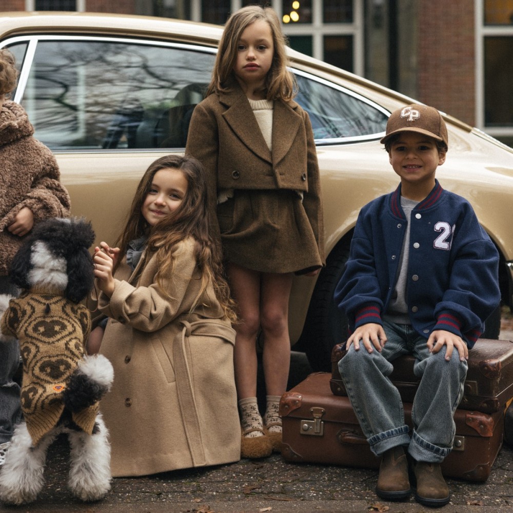 Nora Cropped Blazer Brown Melange