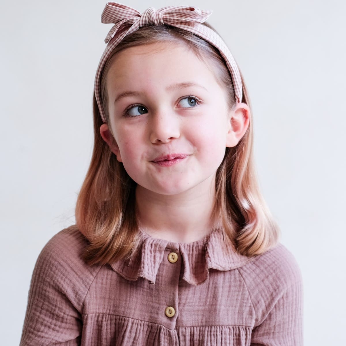 Gingham Edie Bow Alice Band