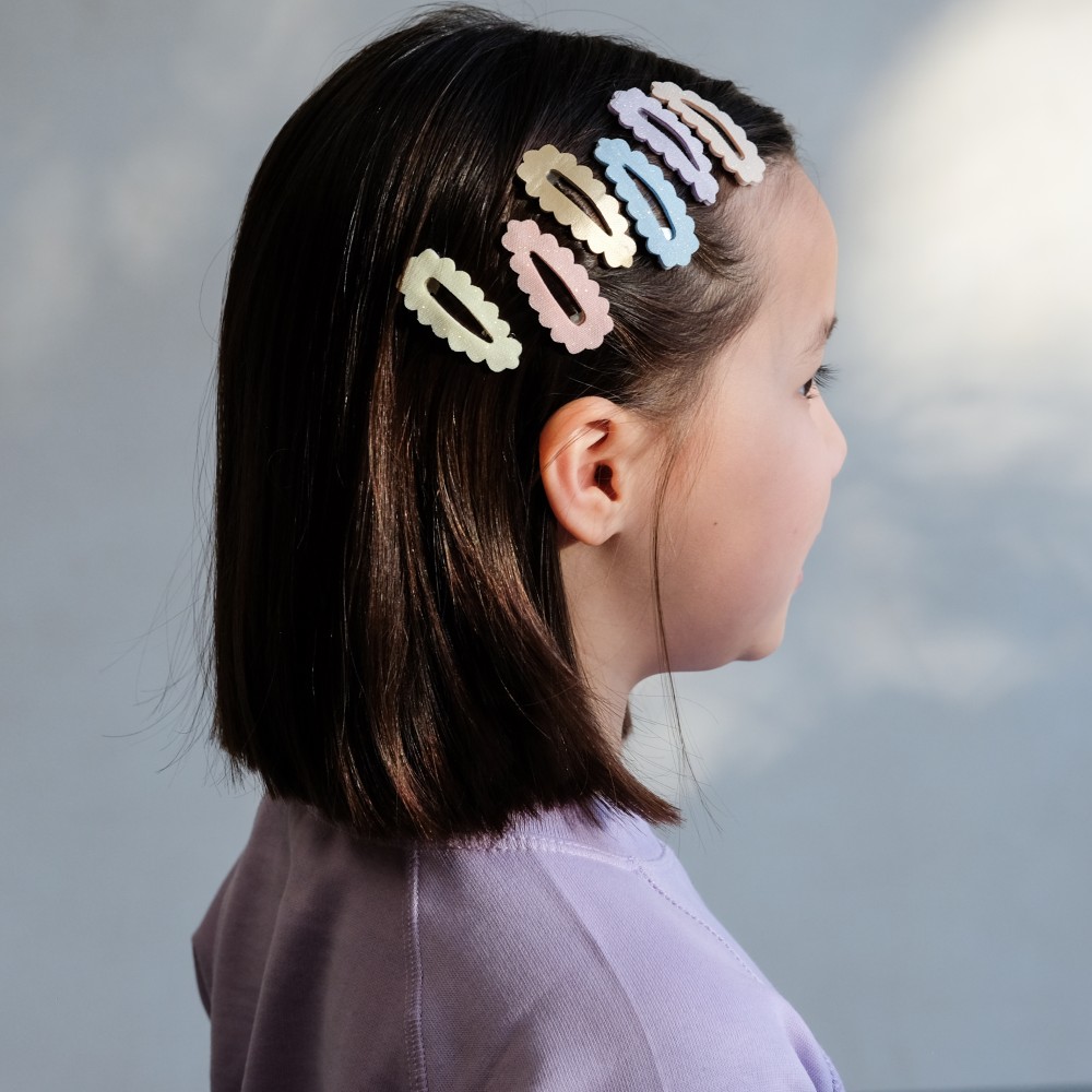 Scalloped Sparkle Mini Clic Clacs