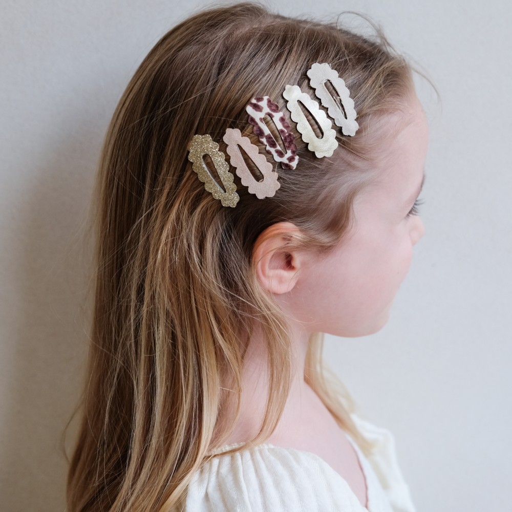 Leopard Scalloped Mini Clic Clacs