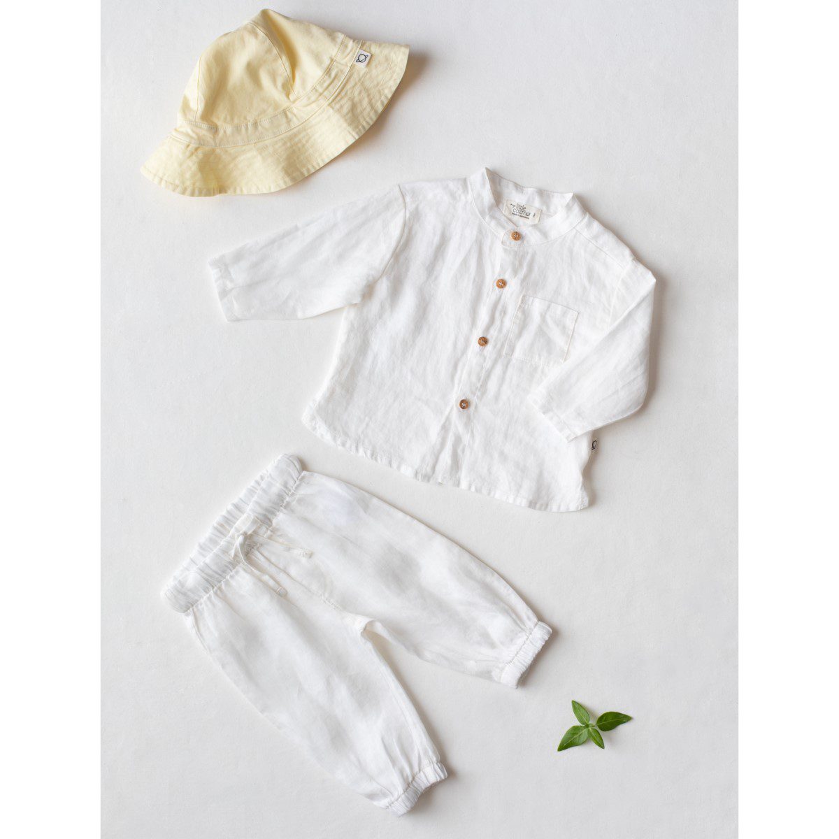 Justin Linen Shirt & Rob Linen Pants | Ivory