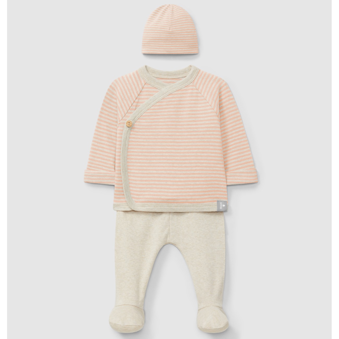 3 Piece Striped Set | Peach
