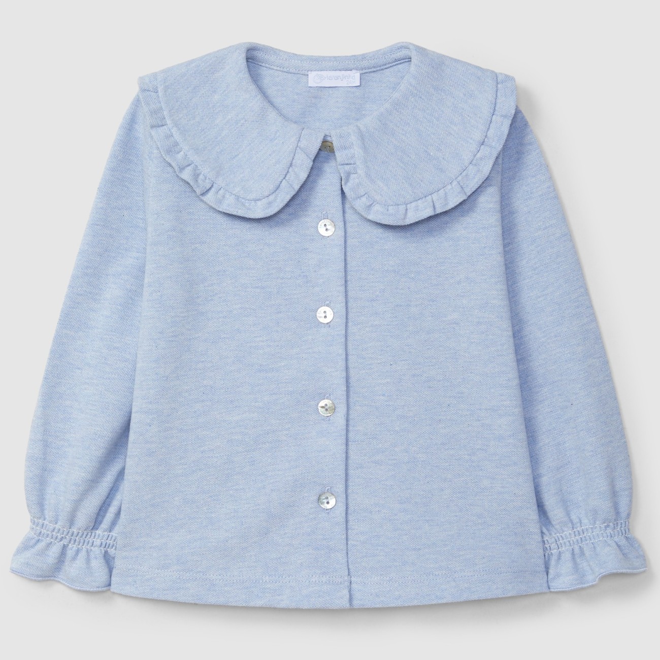 Piqué Blouse Blue