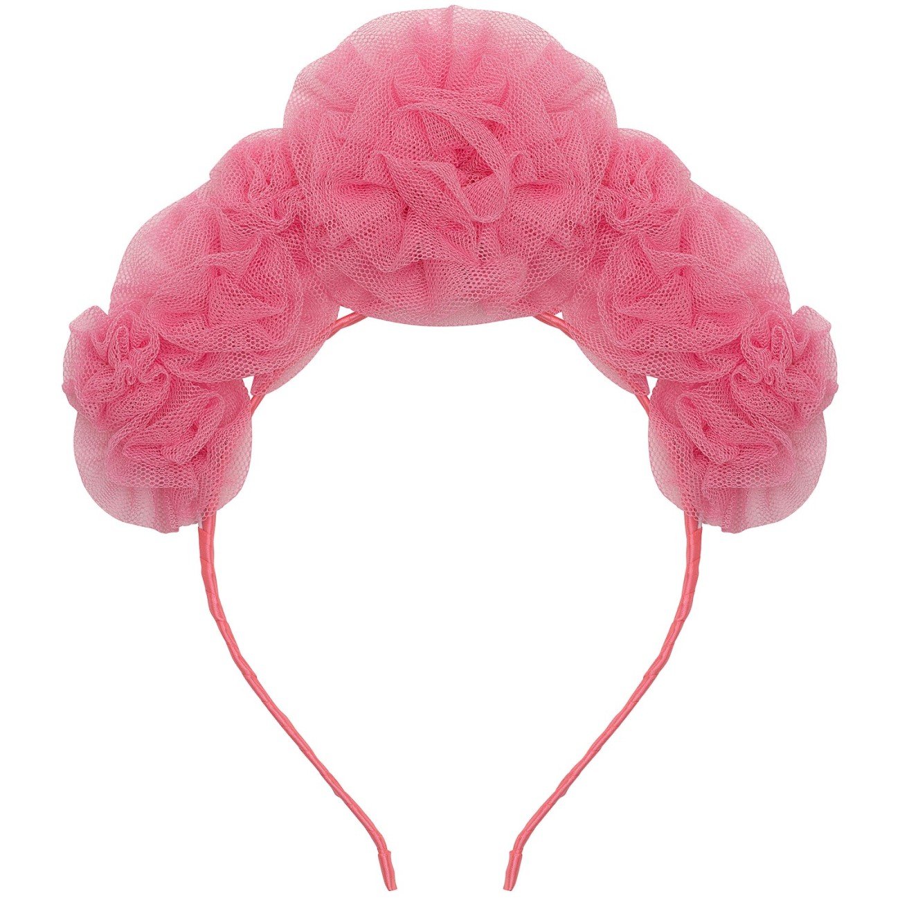 Pink Ruffle Flower Headdress