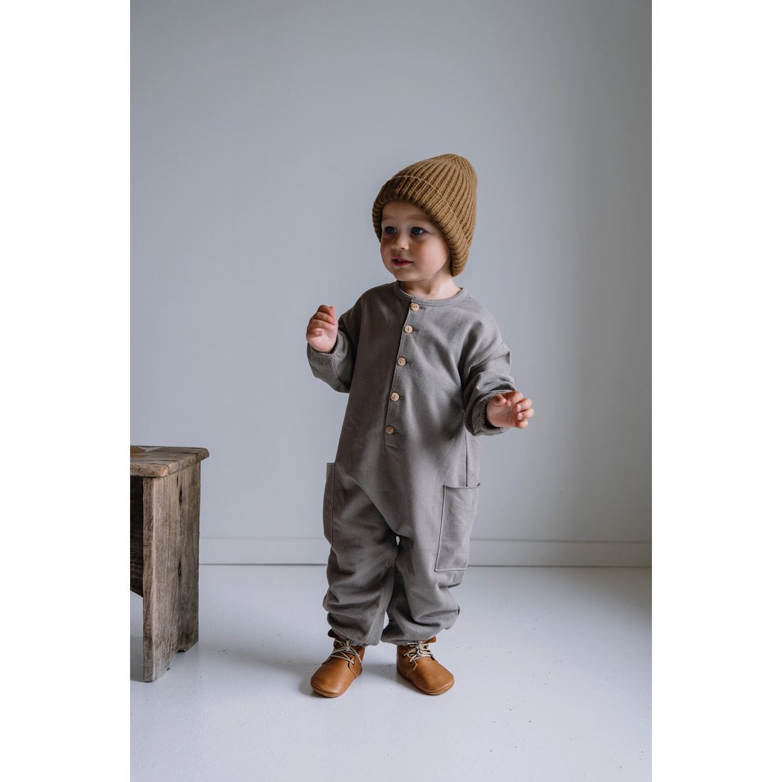 Big Papi Jumpsuit | Greige