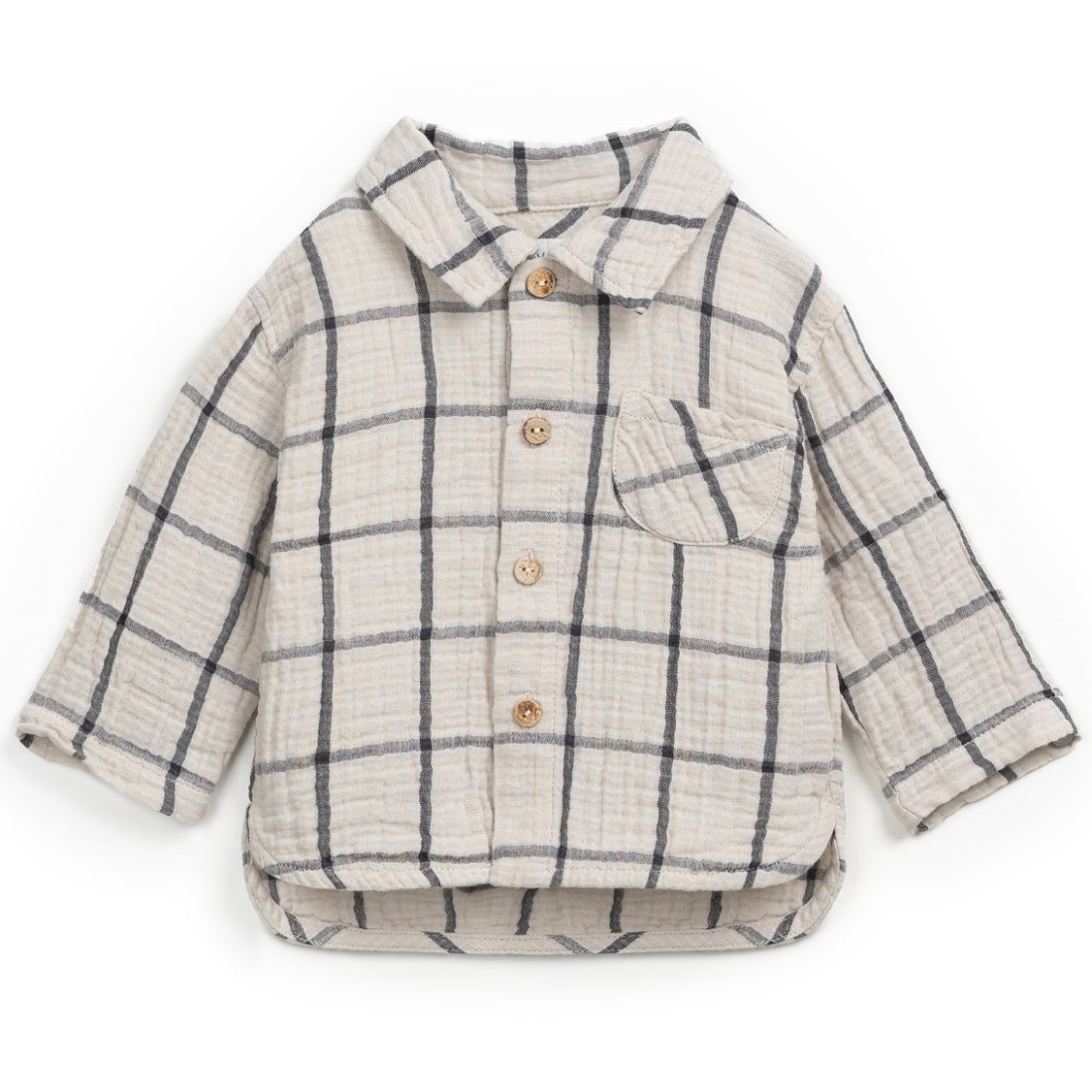 3 Piece Set | Jersey L/S Top, Checked Woven Shirt & Corduroy Trousers