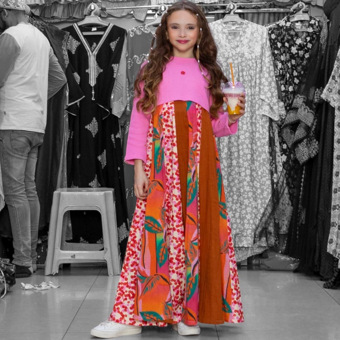 Flower Power Kaftan | Pink