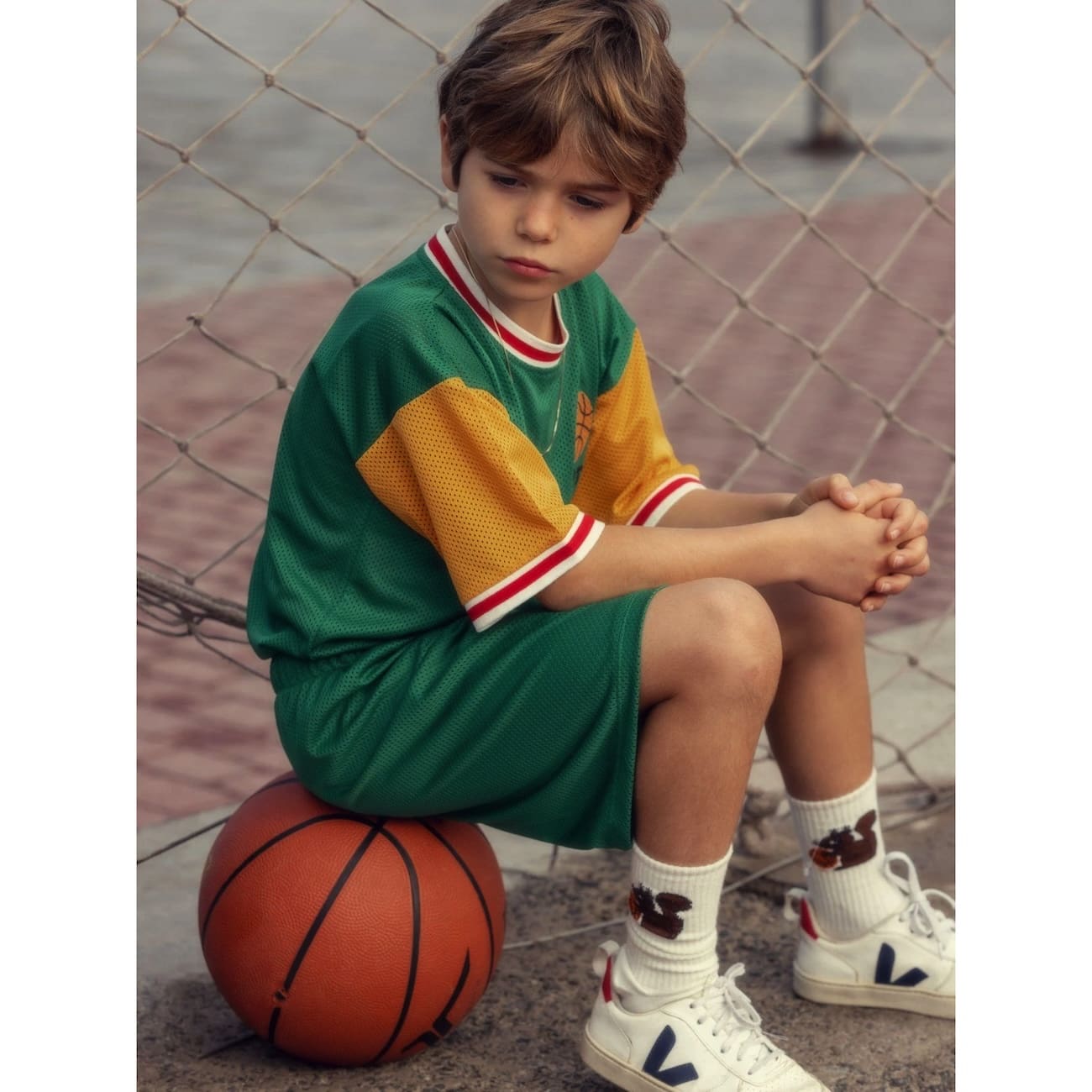 Basketball Mesh Tshirt & Shorts | Green