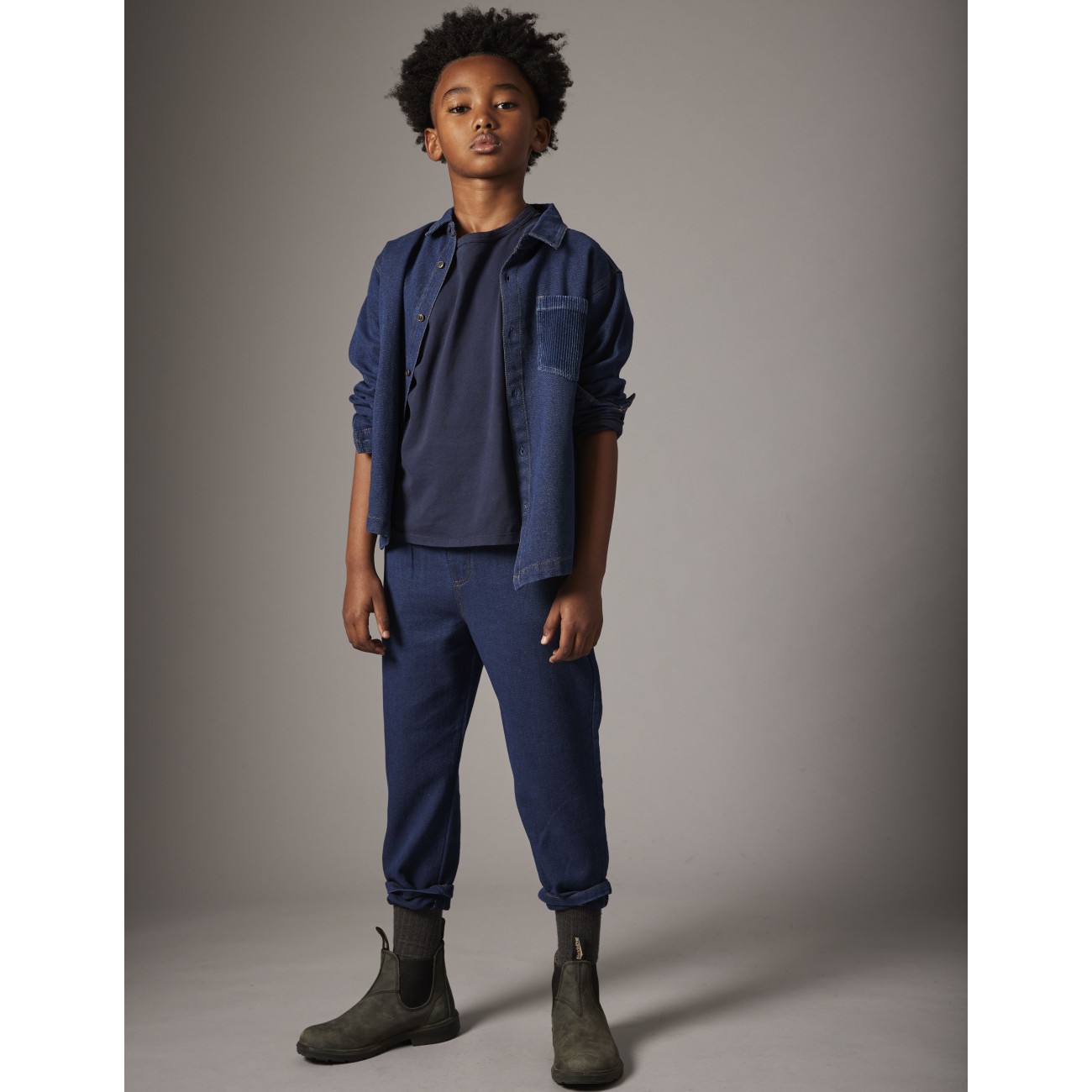 Greg Shirt & James Pants Dobby Denim