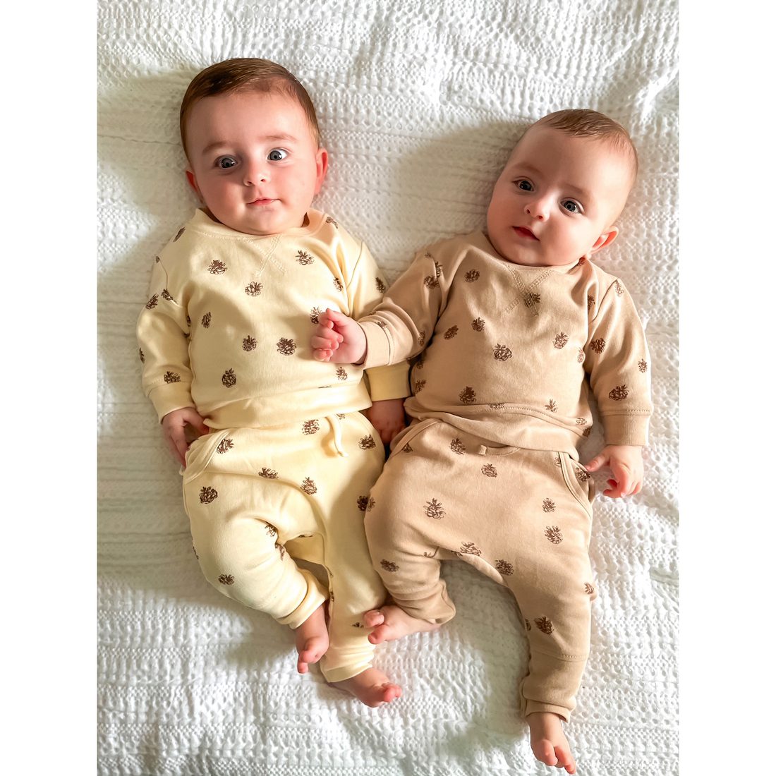 Sweatshirt & Jogger Set | Oatmeal Pinecone