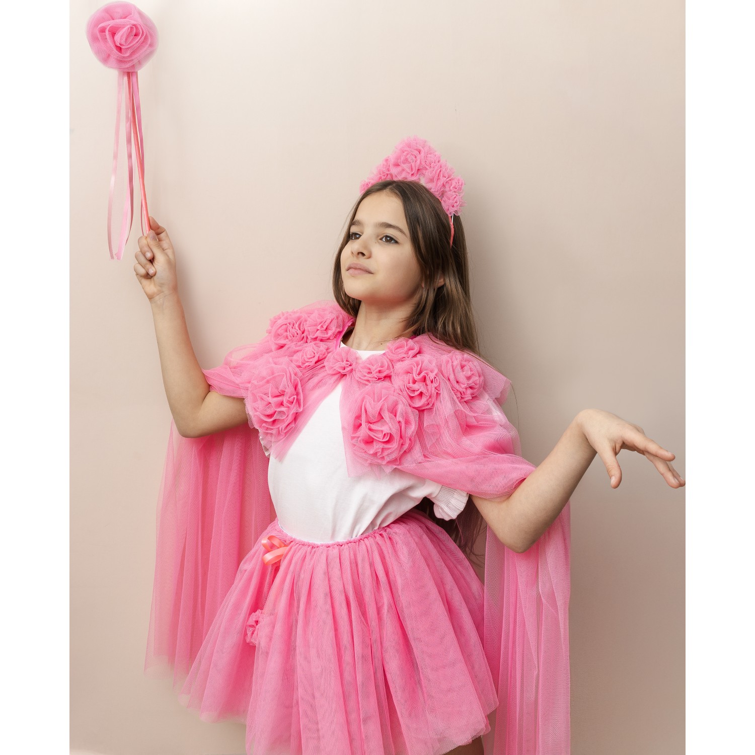 Pink Ruffle Flower Tutu
