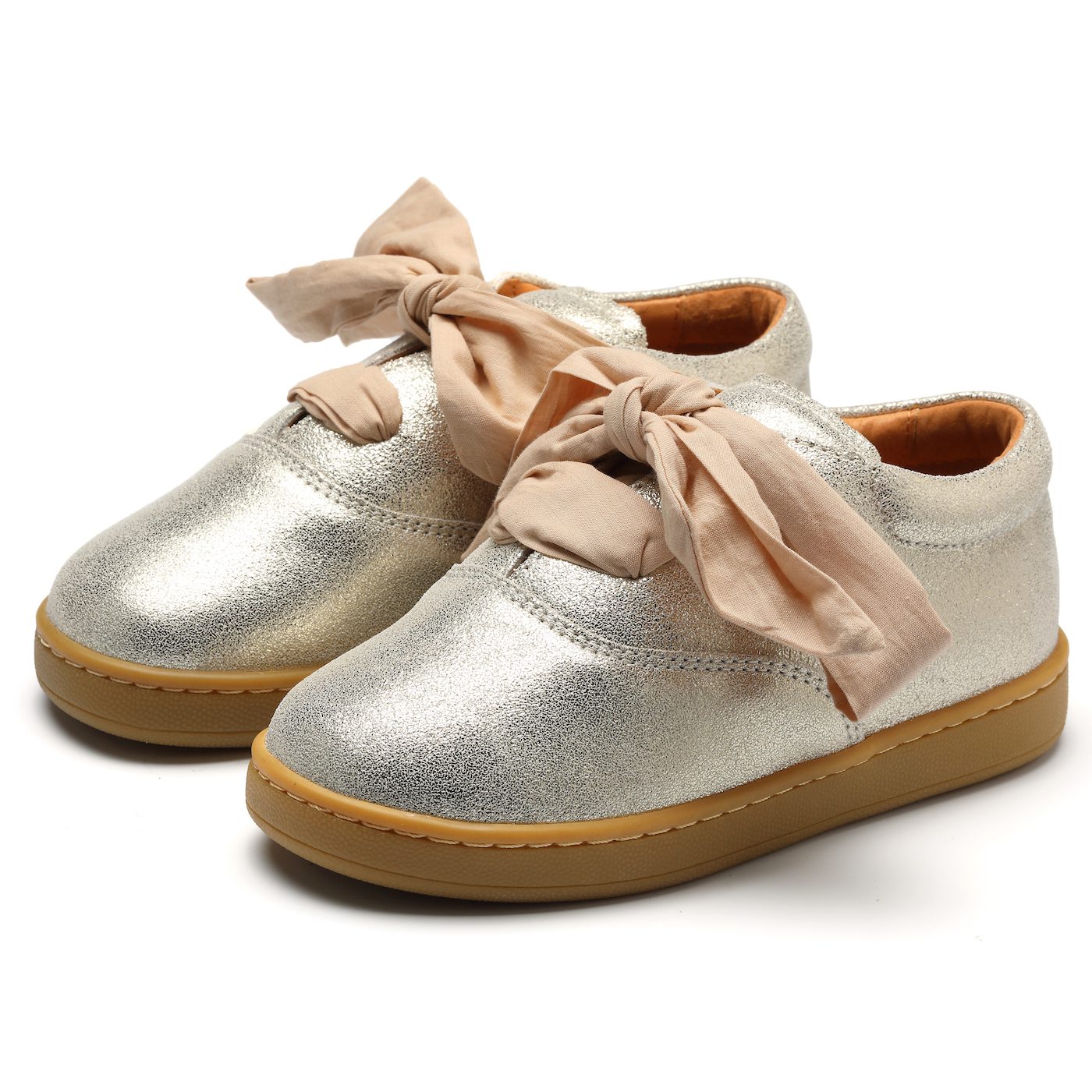 Emilia Organza | Silver Metallic Leather