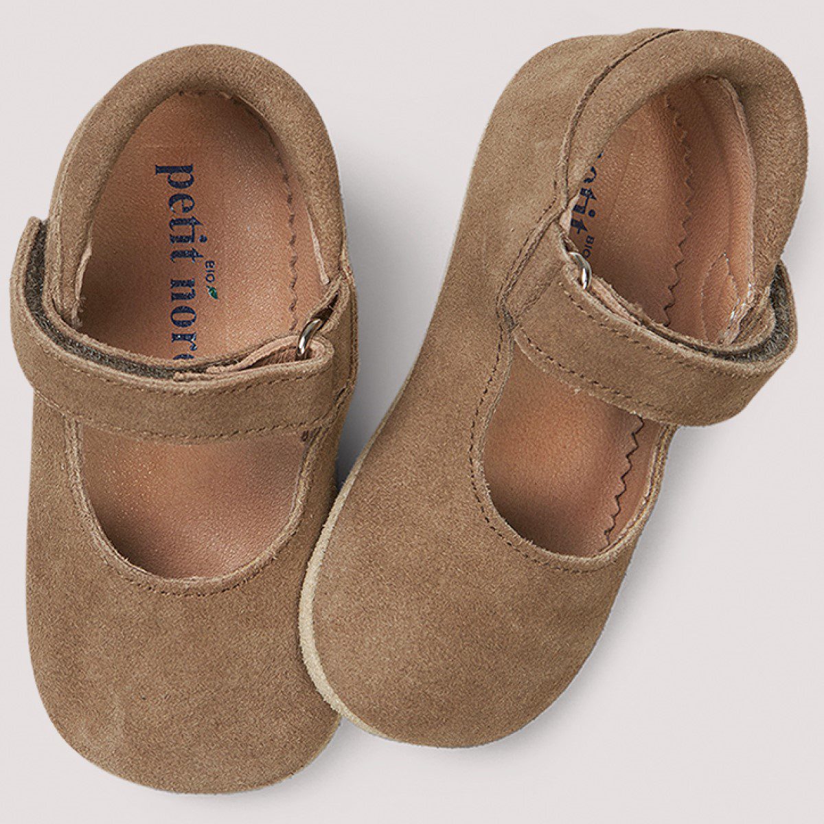 Ballerina Shoe with Velcro | Mushroom