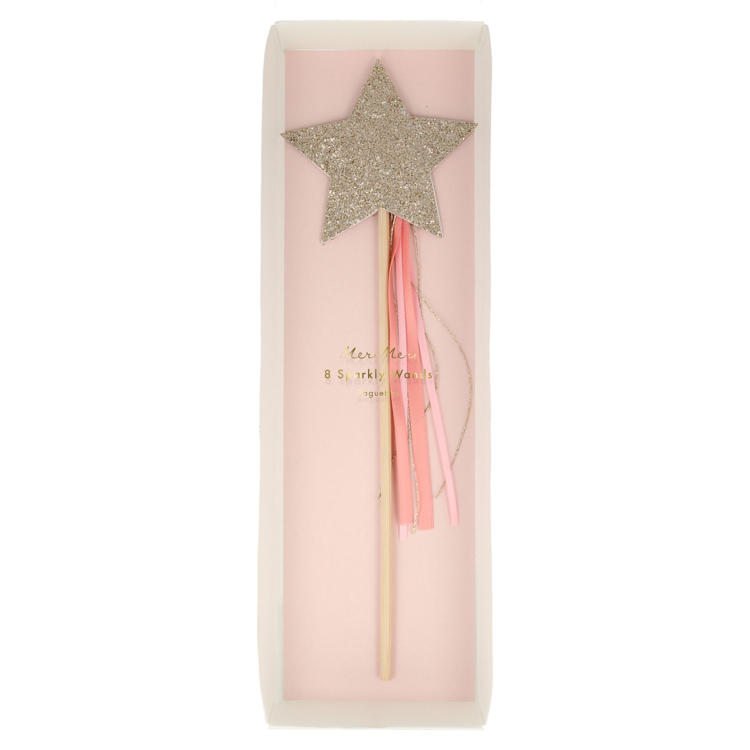 Pink Tulle Star Wand