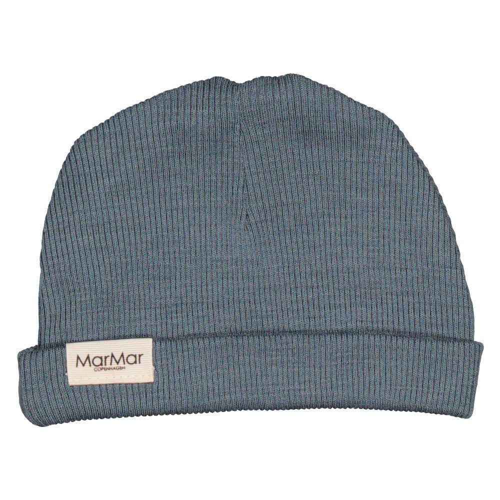 Aiko Wool Pointelle Hat | Stormy Blue