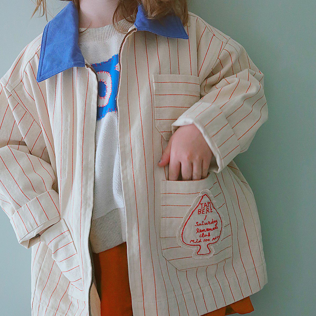 Kasper Jacket | Blue Cream