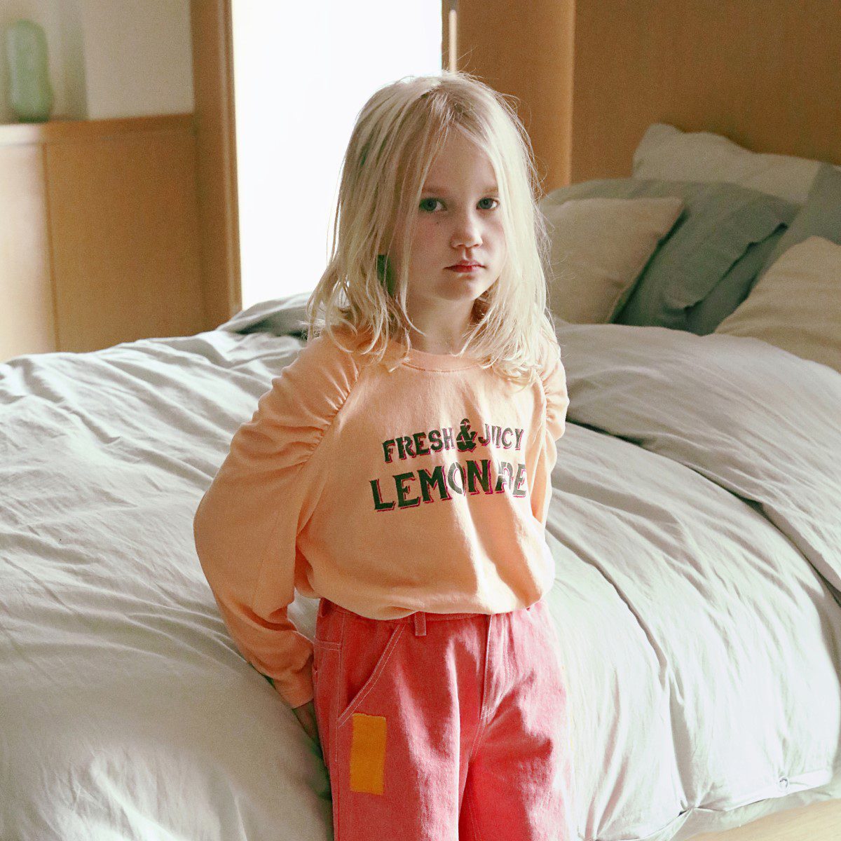 FRESH JUICY LEMONADE Elias Shirt | Peach