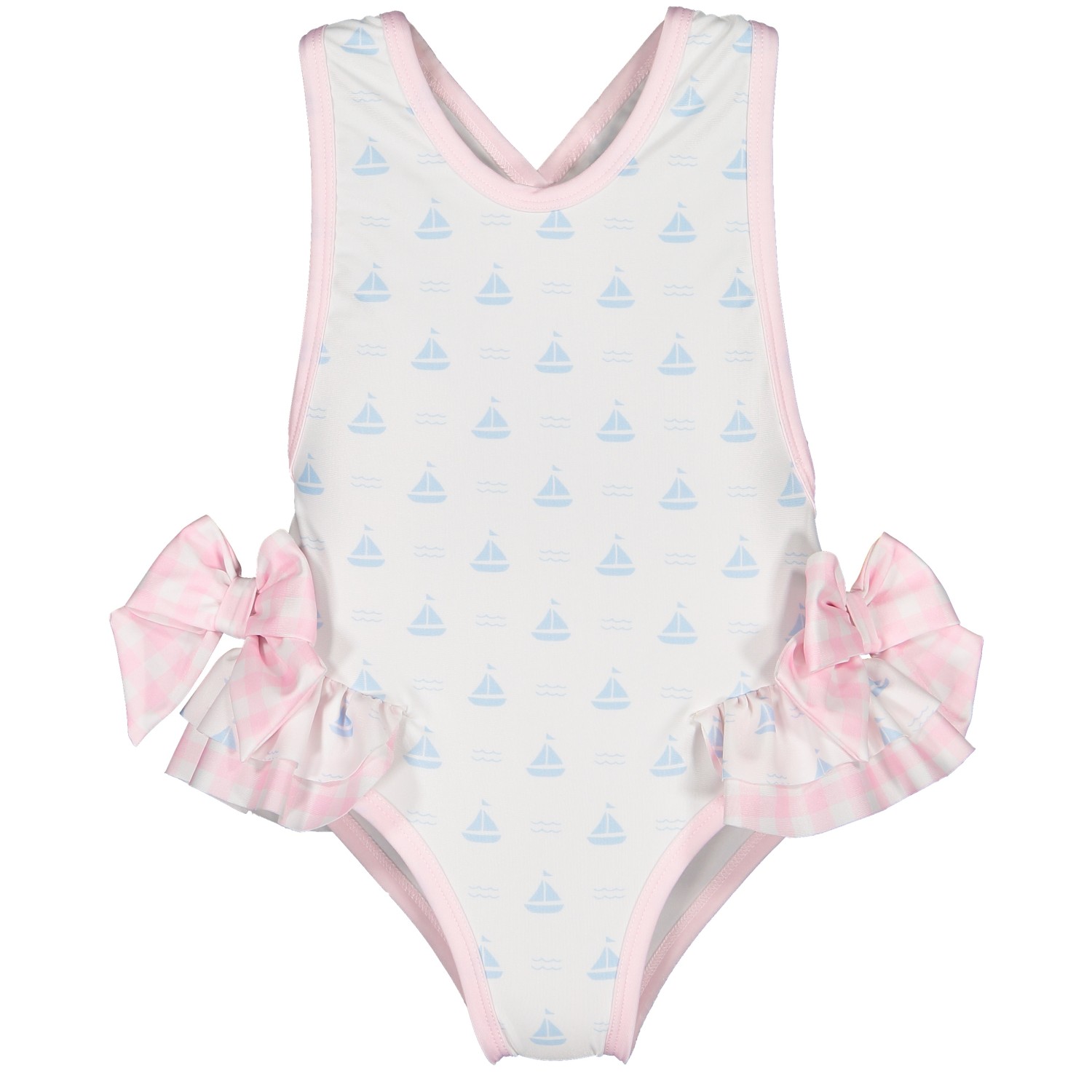 Blue Sailboats Swimsuit
