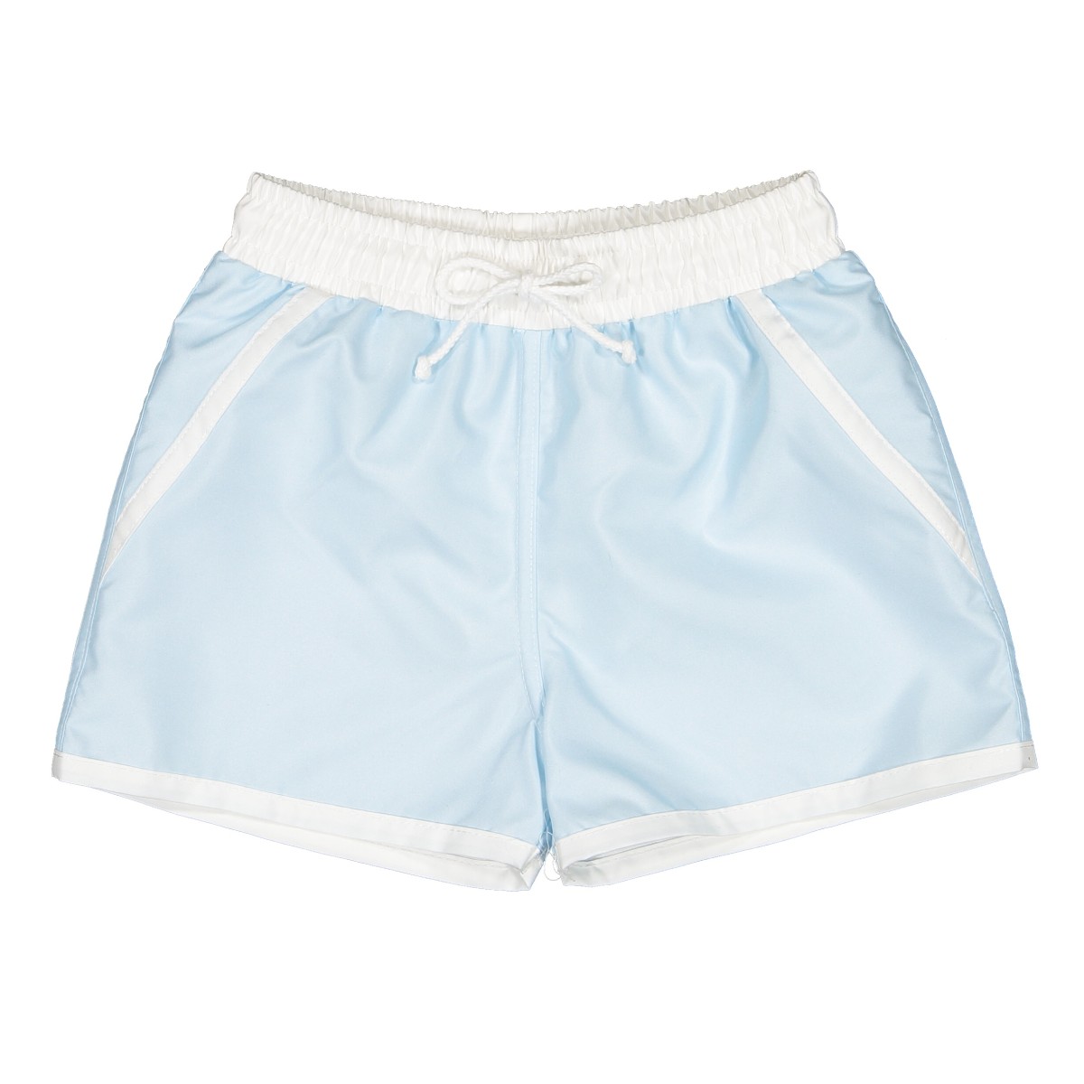 Classic Blue Rash-guard & Swim Shorts Set