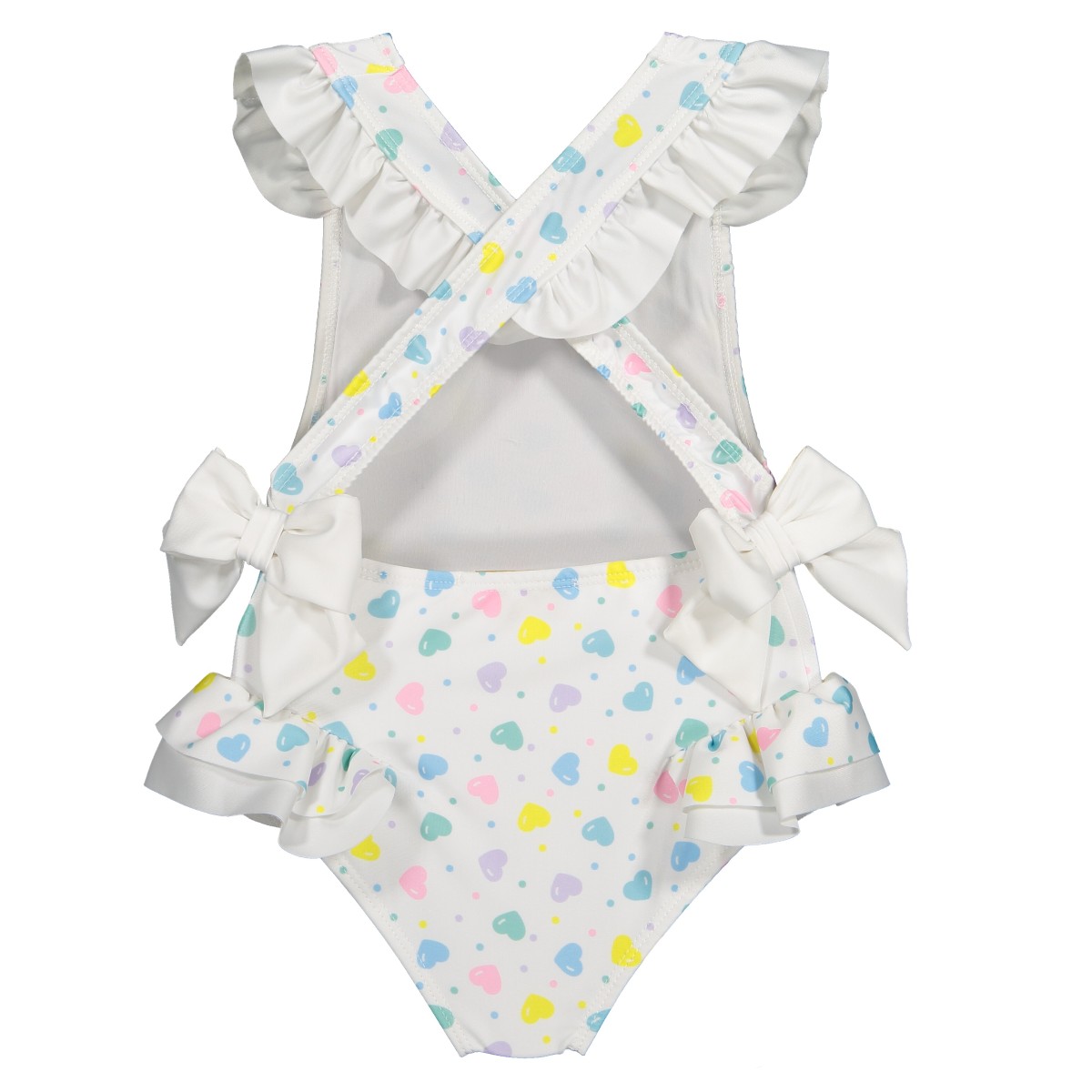 Multicolor Hearts Swimsuit