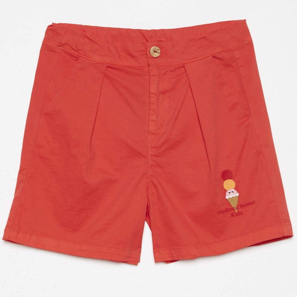 Embroidered Ice Cream Bermuda