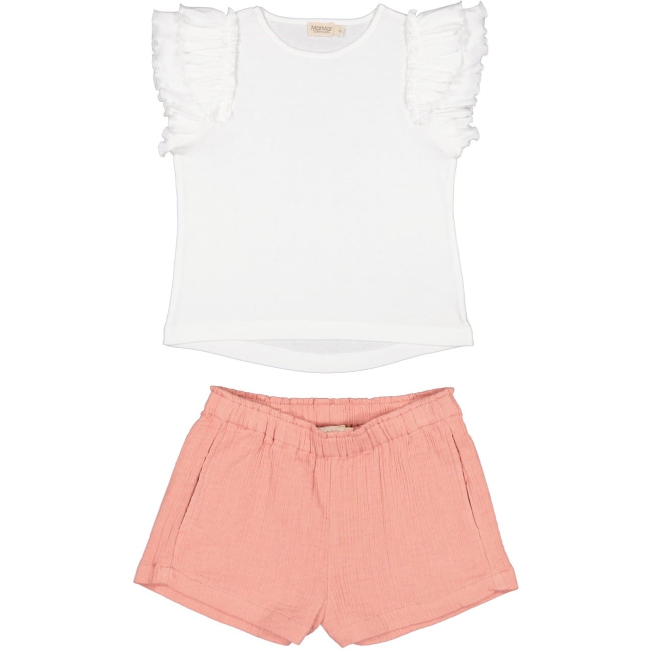 Tavora Frill Tshirt & Pala Shorts | Cloud/Evening Sun