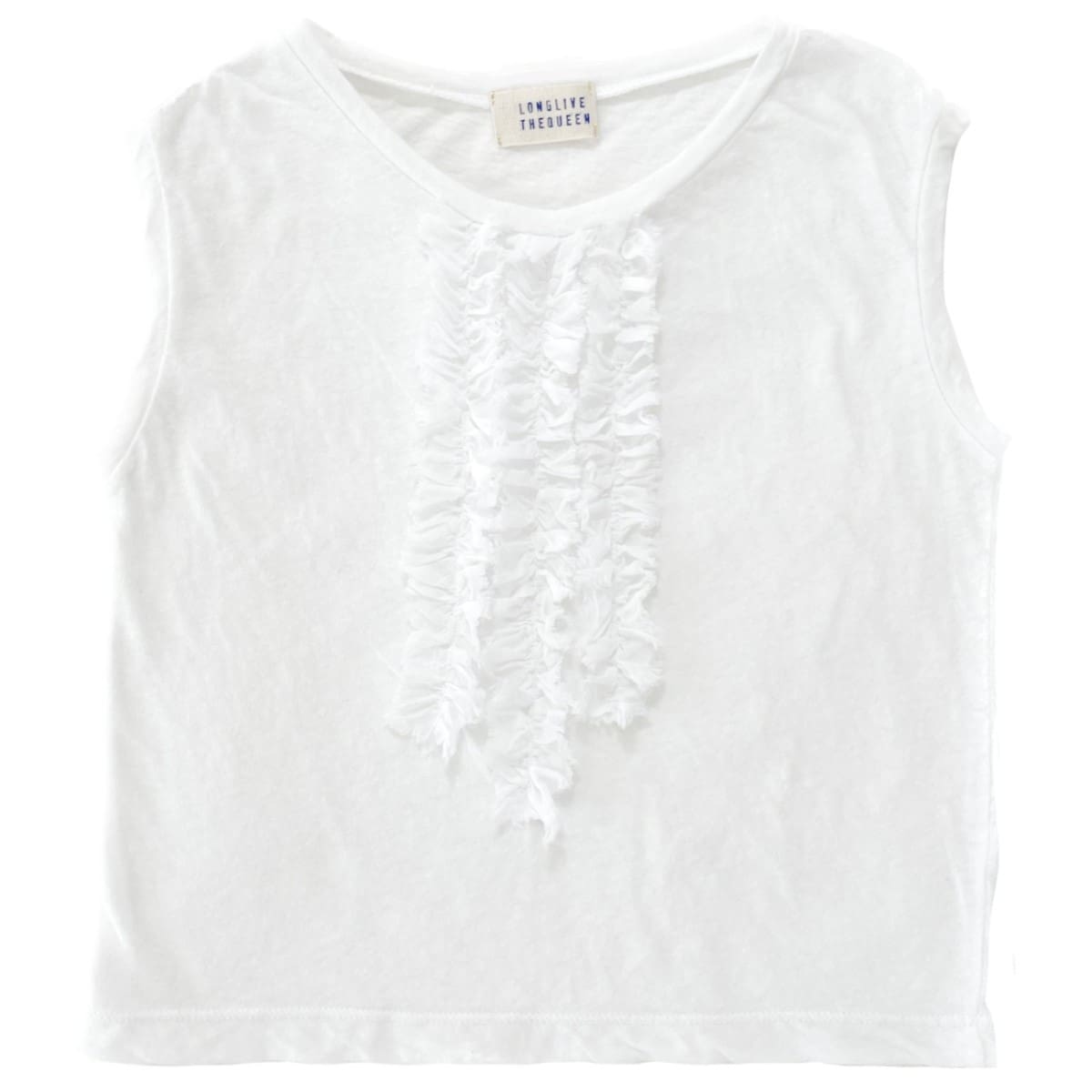 24105 Tee Top Ruches | White