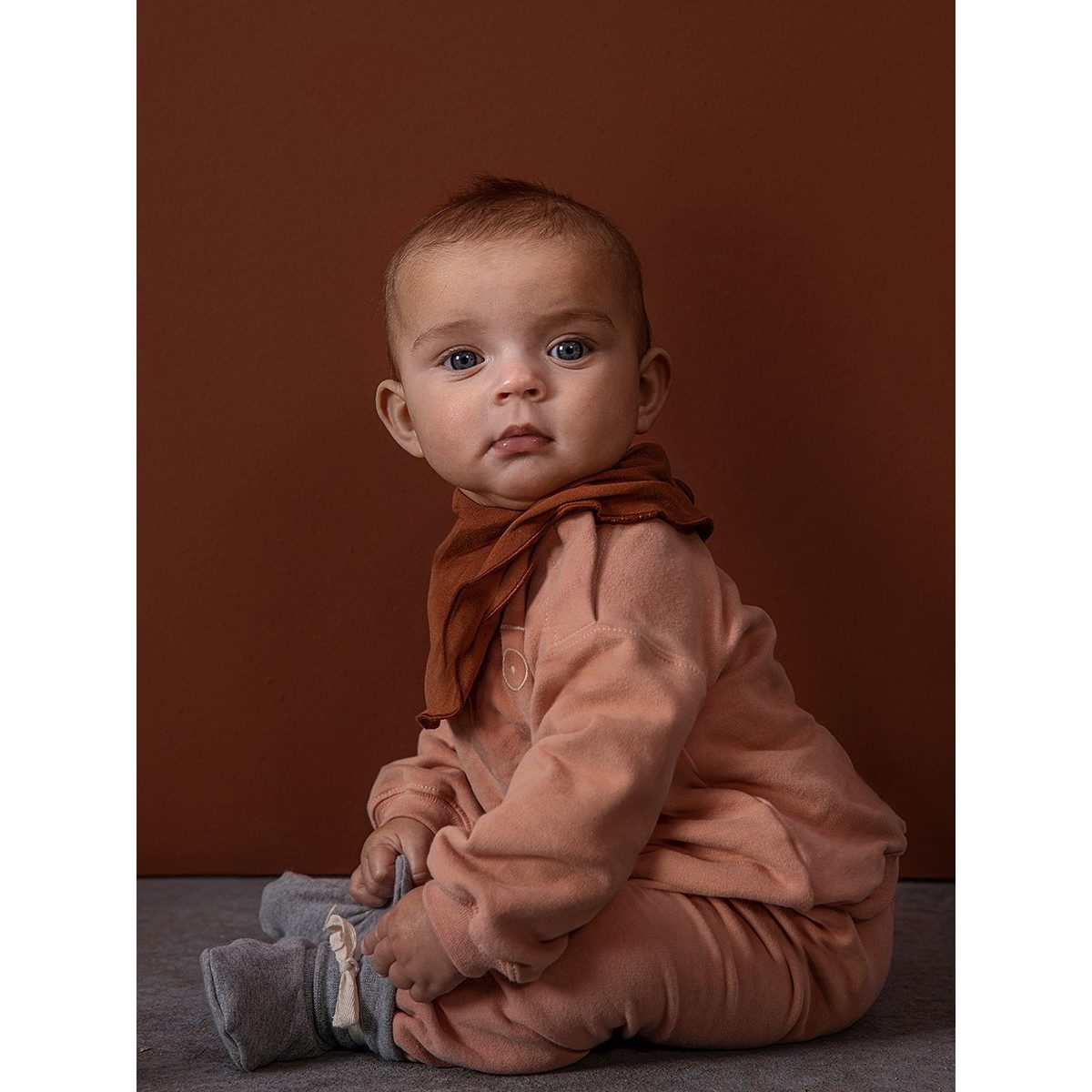 Baby dropped Shoulder Sweater & Track Pants | Autumn