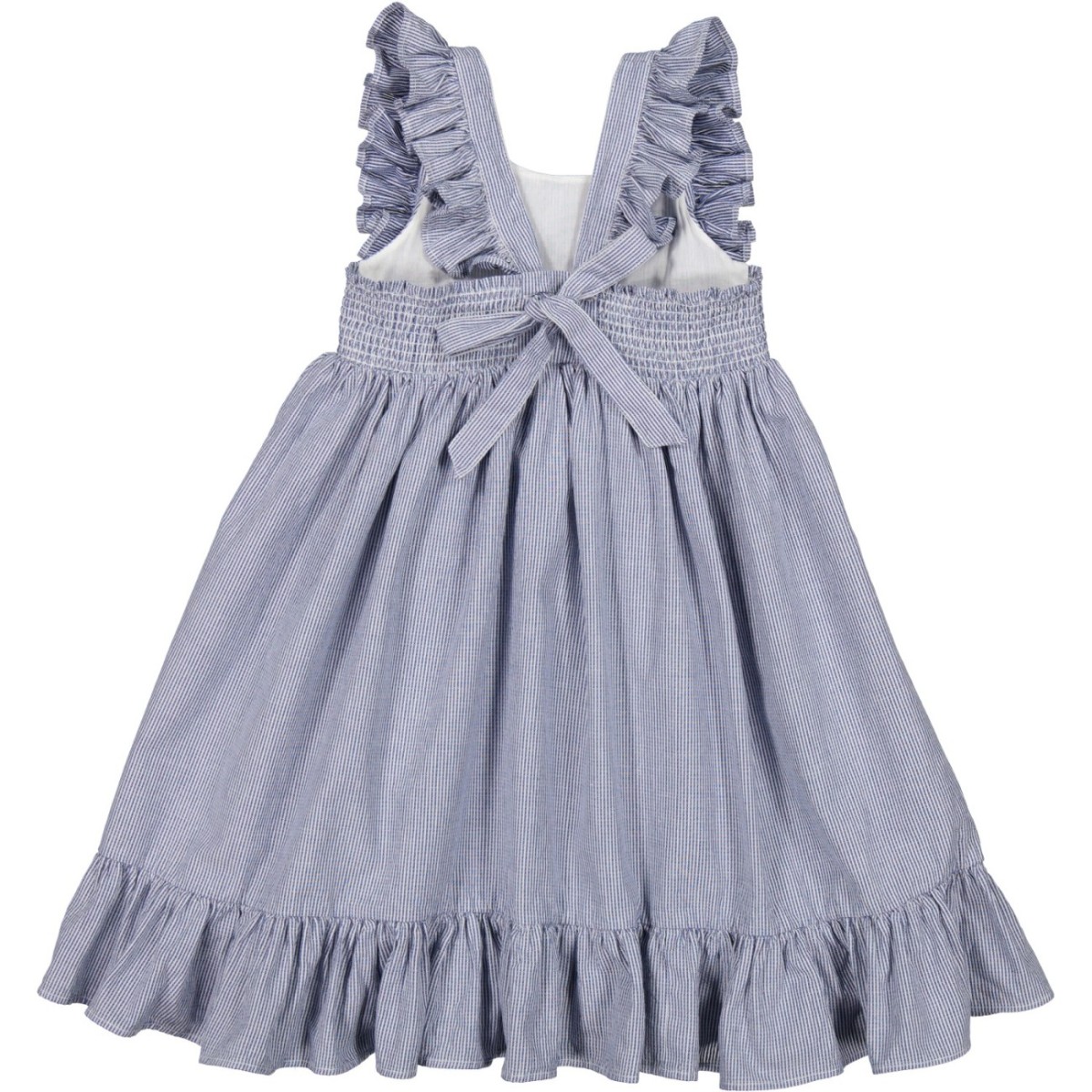 Danita Frill Dress | Navy Stripe