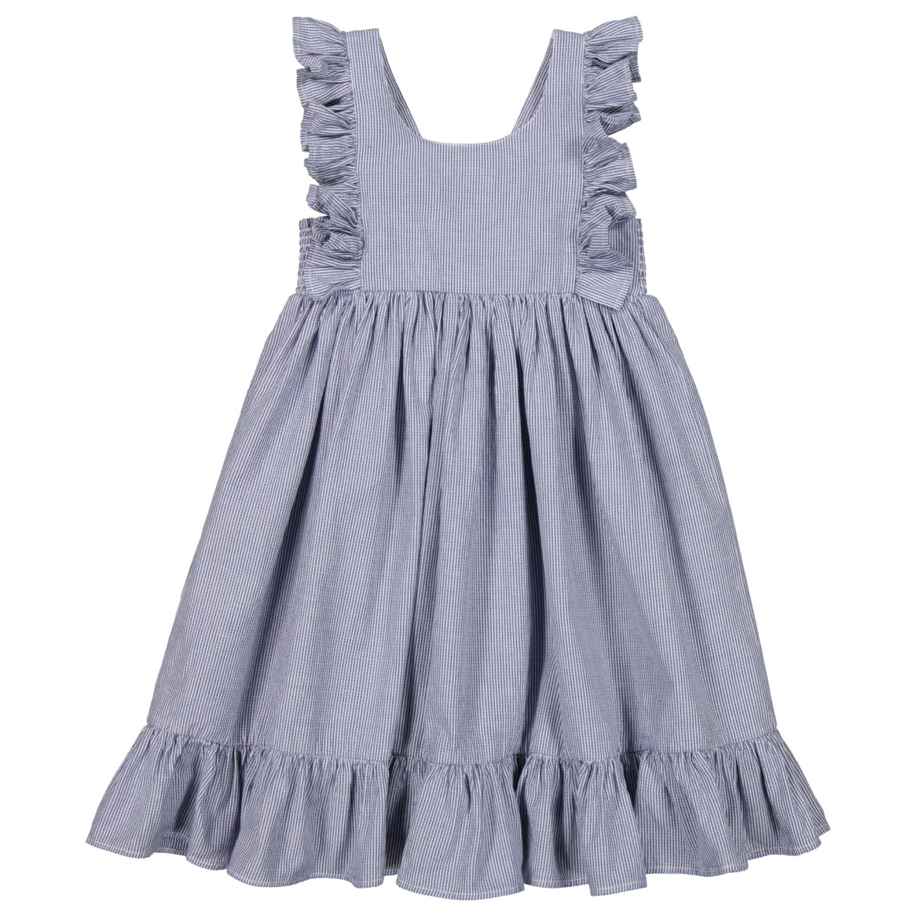 Danita Frill Dress | Navy Stripe